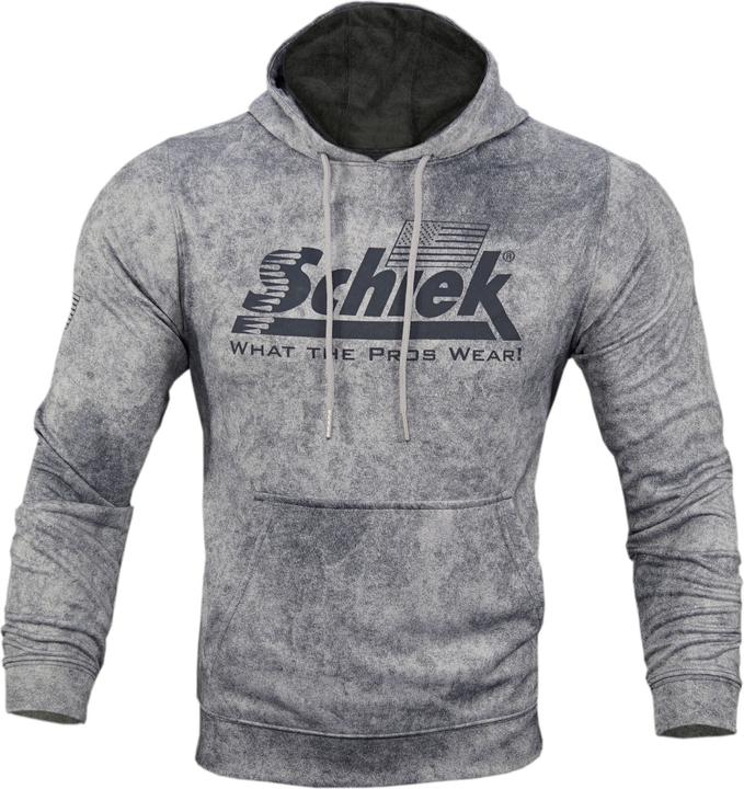 Schiek Herren USA Flagge Poly HD Sweatshirt mit Kapuze (S, 3XL)