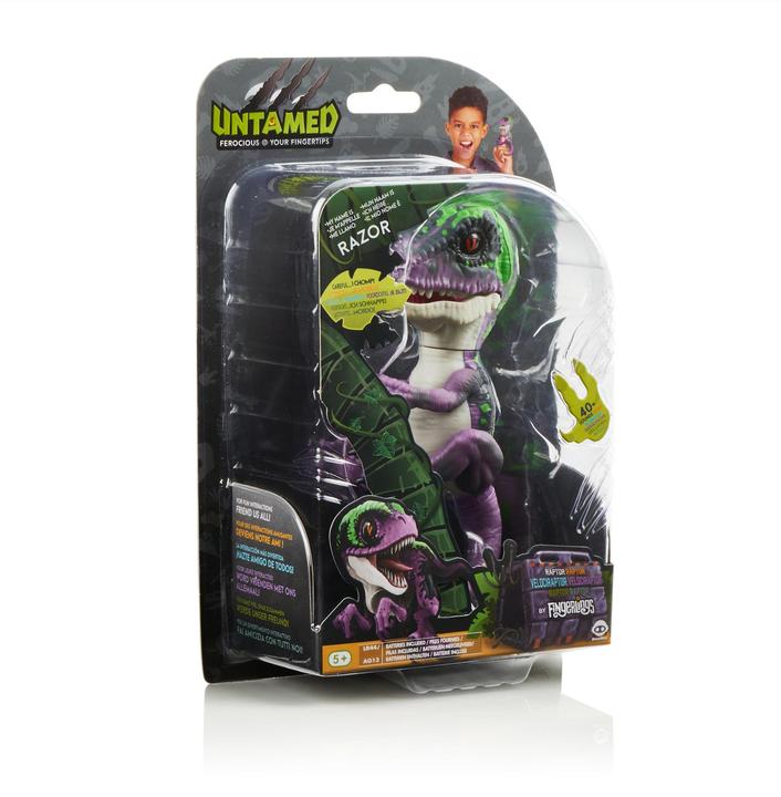 Actual product image WowWee Fingerlings Dino Baby Velociraptor assorted colours
