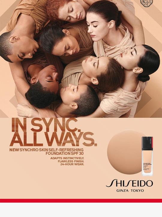 Actual product image Shiseido Synchro Skin Self Refreshing Fond de Teint No 440 (440 Amber)