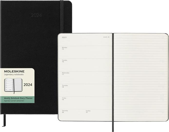 Image du produit Moleskine Weekly (13 x 21 cm, Anglais)