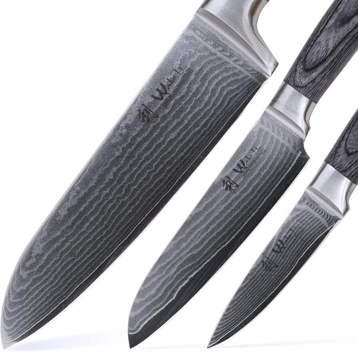 Produktbild Wakoli Edis 3er Damastmesser-Set (16 cm)