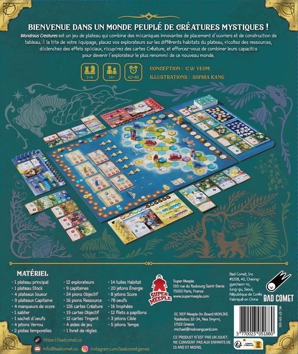 Actual product image Super Meeple Wondrous Creatures (f) (French)