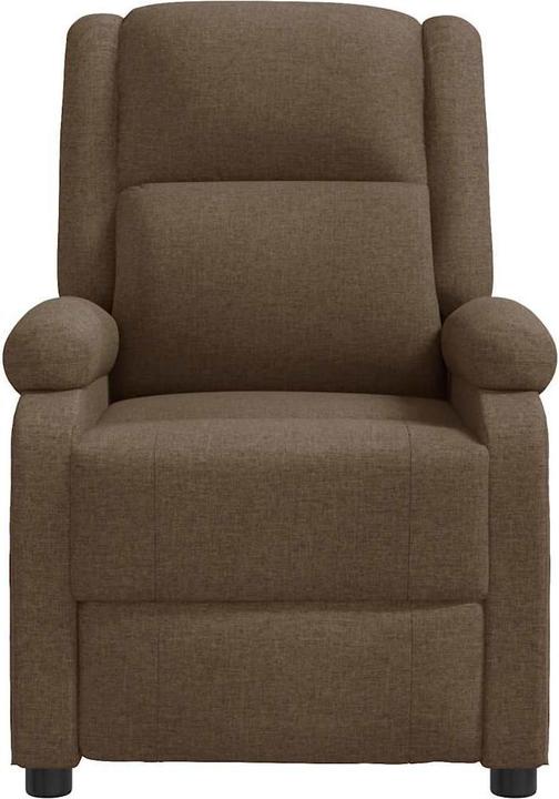 Image du produit VidaXL Fauteuil de massage Fauteuil de télévision Fauteuil relax Fauteuil de relaxation Marron Tissu