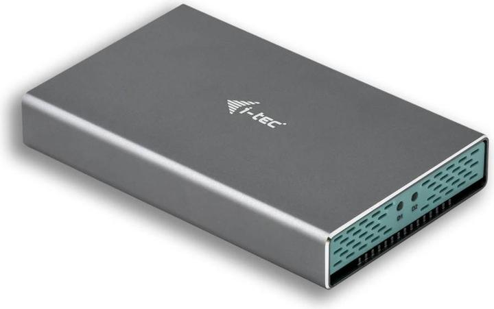 Produktbild i-tec USB-C 3.1/3.0 MySafe Festplattengehaeuse fuer 2x SATA M.2 Festplatten RAID 0/1/JBOD USB-C 3.1 Gen... (2.5", M.2)