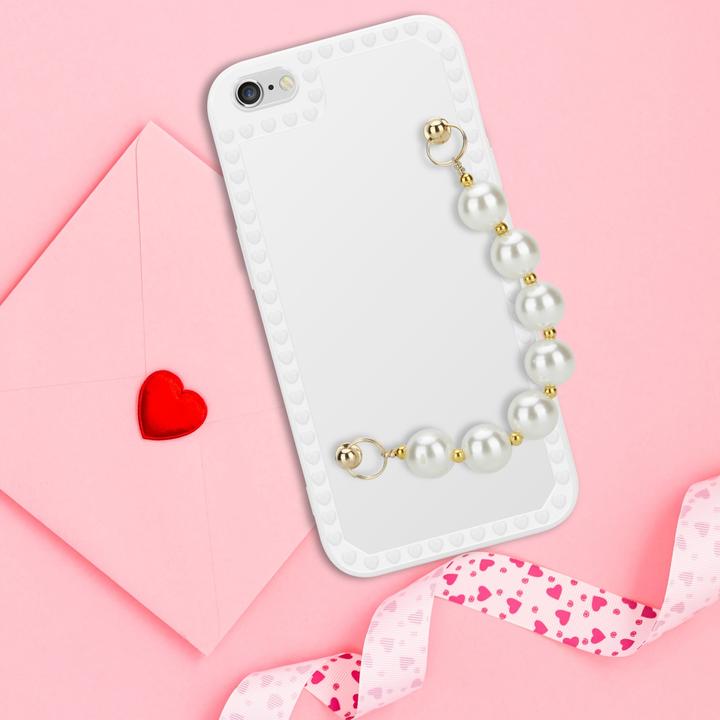 Produktbild Cadorabo Hülle für Apple iPhone 6 / 6S im TPU Perlen Style (Apple iPhone 6)
