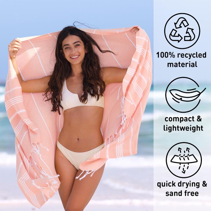 Image du produit Fit-Flip Hamamtuch Baumwolle Recycelt 100x200cm (100 x 200 cm)