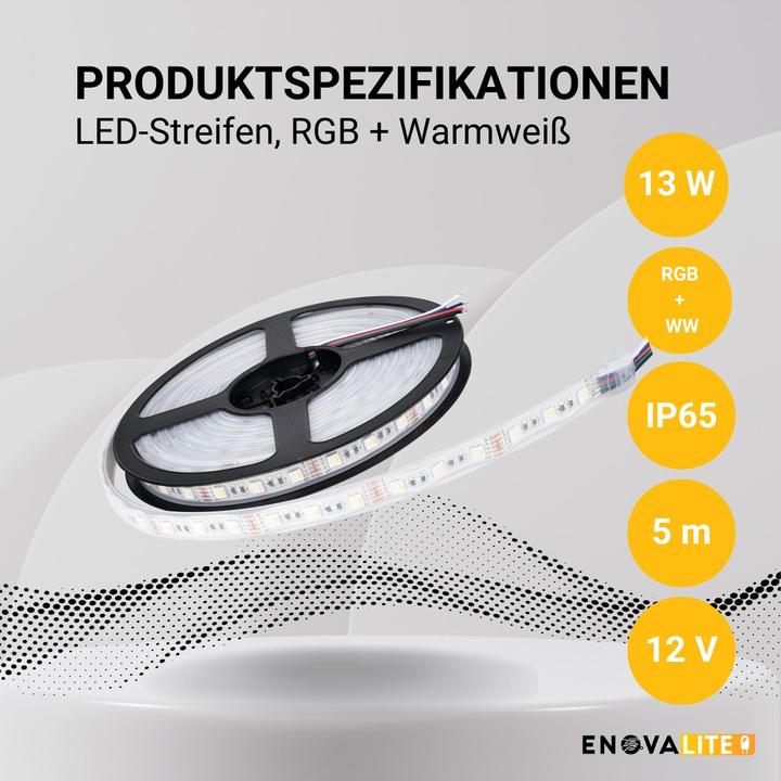 Actual product image Enovalite LED strips (Warm white, 500 cm, Indoor)