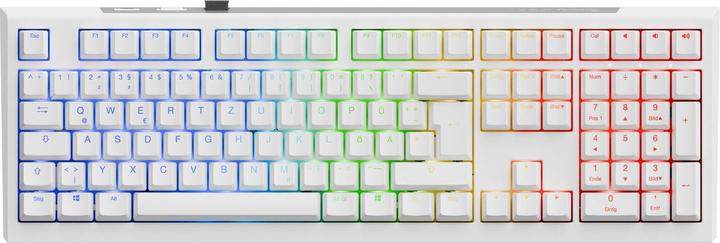 Image du produit Ducky Clavier de jeu sans fil One X, inductif, remplaçable à chaud, RGB - Inductive Switch, ISO (FR), we (DE, Sans fil)
