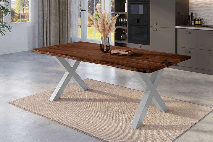 Produktbild SAM NICK Baumkante massiv Akazie (220 x 100 x 77 cm)