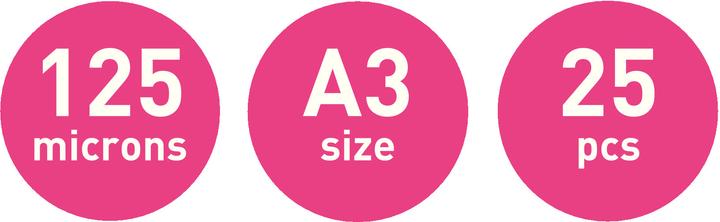 Produktbild Leitz Heisslaminierfolien A3 (A3, 25 Stück, 125 µm)