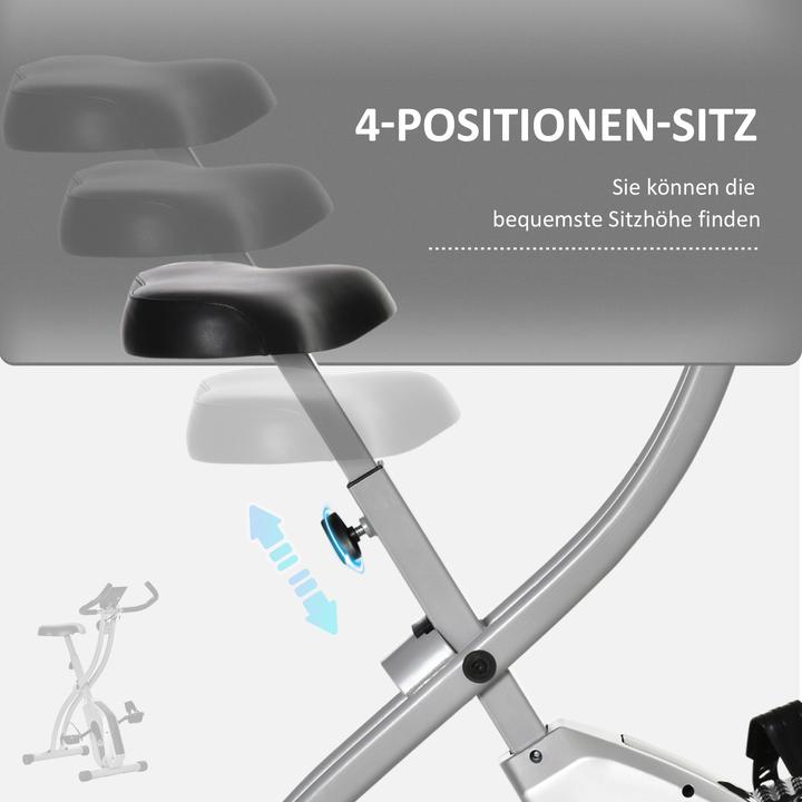 Actual product image Homcom Exercise bike with 8 resistance levels