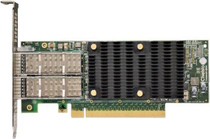 Chelsio Network Card Dual-Port QSFP28 100 Gbit LP T62100-SO-CR (PCI Express 3.0)