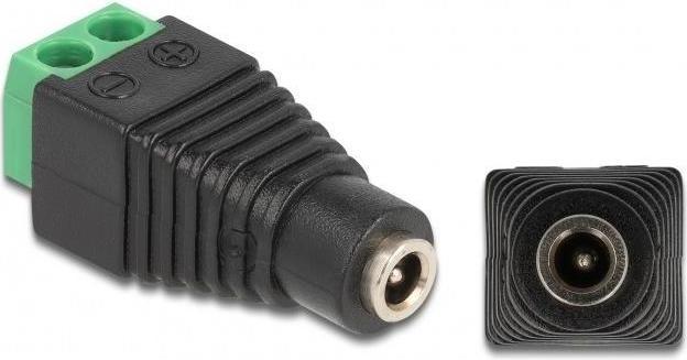Produktbild Delock Adapter DC 1,35 x 3,5 mm Buchse > Terminalblock 2 Pin