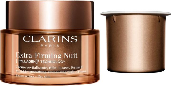 Actual product image Clarins Extra-Firming Nuit (COLLAGEN)³ TECHNOLOGY Crème Peaux sèches Refill (50 ml, Night cream)