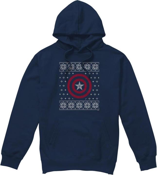 Actual product image Captain America Mens Shield Hoodie (L)