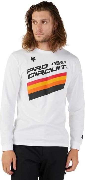Actual product image Fox Tee 23 Pro Circuit Ls Prem Wht M (M)