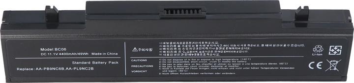Actual product image Samsung Battery P210, P460, P560, Q210, Q310 (6 Cells, 4400 mAh)