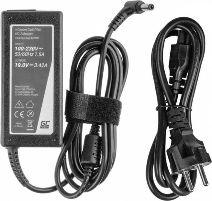Produktbild GreenCell Green Cell do Toshiba 65W 19V (wtyk 5.5x2.5) (65 W)