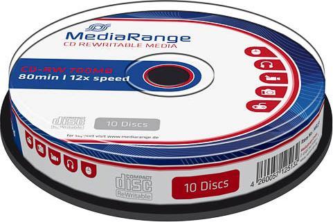 Produktbild MediaRange CD-RW 12x 700MB/80Min, 10er Sp. (10 x)