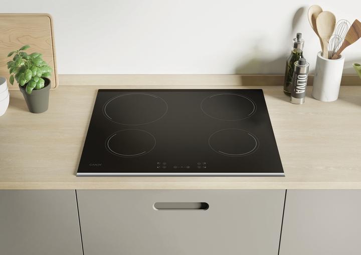 Actual product image Candy CH64XB Black Built-in Ceramic 4 Cooker(s)