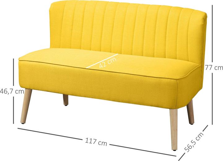 Produktbild Homcom Sofa für 2 Personen (2-Sitzer)