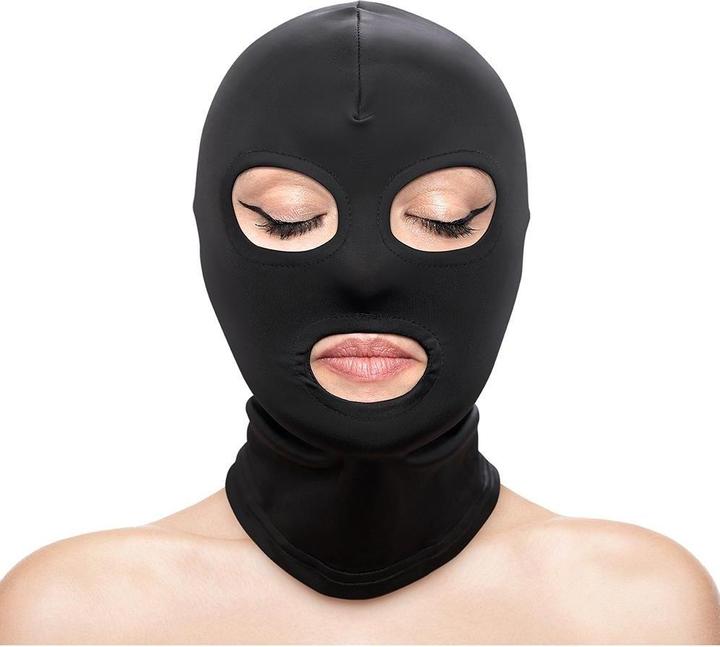 NS Novelties Fetish & Fashion Eye And Mouth Mask Nylon Black