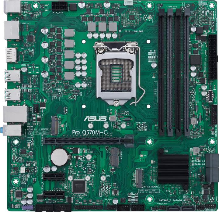 Actual product image ASUS Pro Q570M-C/CSM (LGA 1200, Intel Q570, mATX)