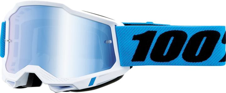Immagine prodotto 100% Occhiali Accuri 2 Novel - Lente a specchio Blu (Bianco, Blu Specchio)