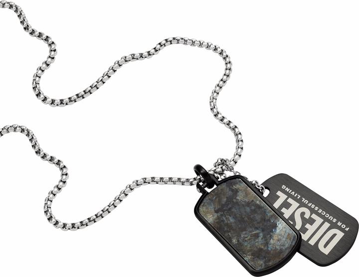 Produktbild Diesel Double Dogtags (Edelstahl, 65 cm)