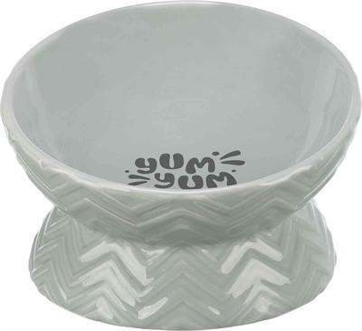 Image du produit Trixie Verhoogde Voerbak / Waterbak Keramiek Grijs - 350 ml 17 Cm