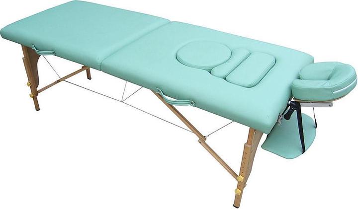 Teqler Mobile massage table for pregnant women lime green