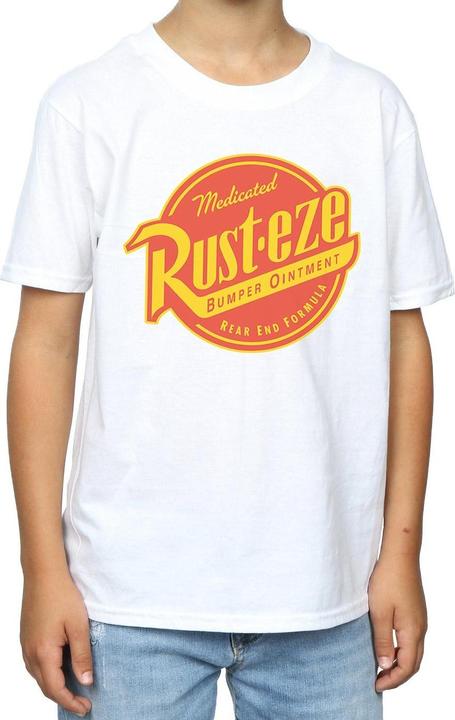 Actual product image Cars Boys Rust-Eze Logo Cotton T-Shirt (152, 158)
