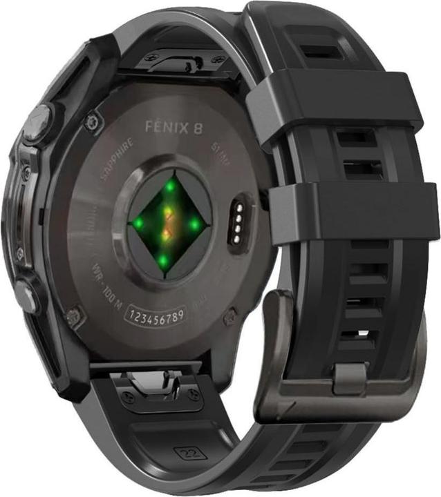 Immagine prodotto Tech-Protect Cinturino in silicone per Garmin Fenix 5X / 5X Plus / 6X / 6X Pro / 7X / 8 (51 mm) - Nero (TPU)