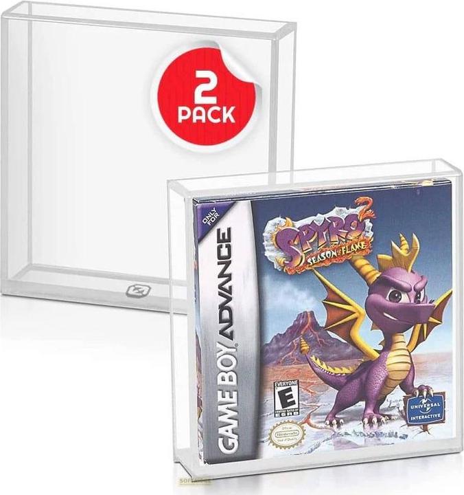 Evoretro Acrylgehäuse 2er-Pack für Gameboy/Gameboy Advance Spiele (DSi XL)