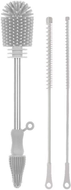 Immagine prodotto Haakaa Kit di spazzole di pulizia in silicone - Grigio Suva