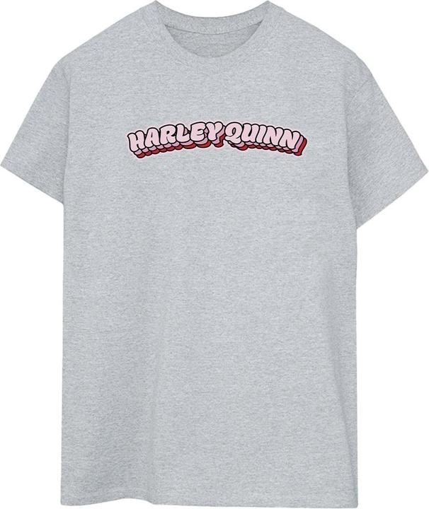 Batman Harley Quinn Logo Baumwolle Boyfriend TShirt