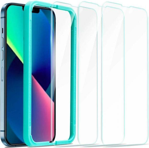 Produktbild ESR iPhone 13 mini Screen Protector Shield series Tempered Glass with installation frame Transparent (1 Stück, Apple iPhone 13 mini)