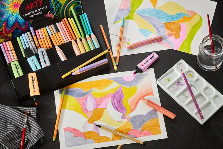 Actual product image STABILO Mixed Pastel Arty (Multicoloured, 50 x)