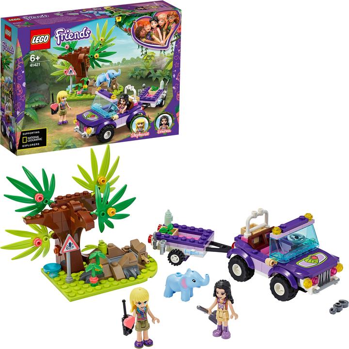 Actual product image LEGO Rescue of the baby elephant with transporter (41421, LEGO Friends)