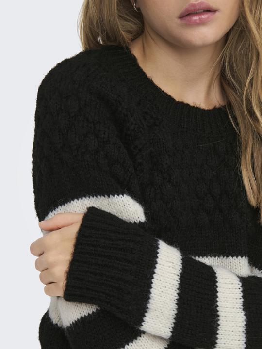 Produktbild Only ONLBILLIE LIFE LS STRIPE O-NECK EX KNT Strickpullover (XS)