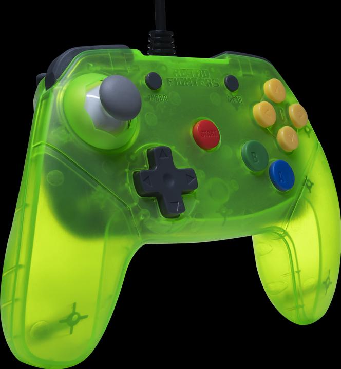 Actual product image Retro Fighters Retro-Fighters - Brawler64 Wired Controller - Green