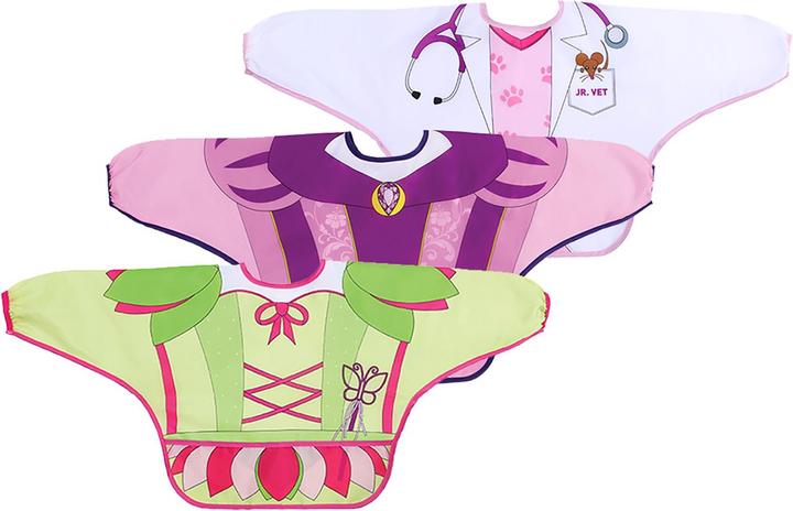 Actual product image Dreambaby Sleeve bib fairy/princess/veterinarian 3 pieces