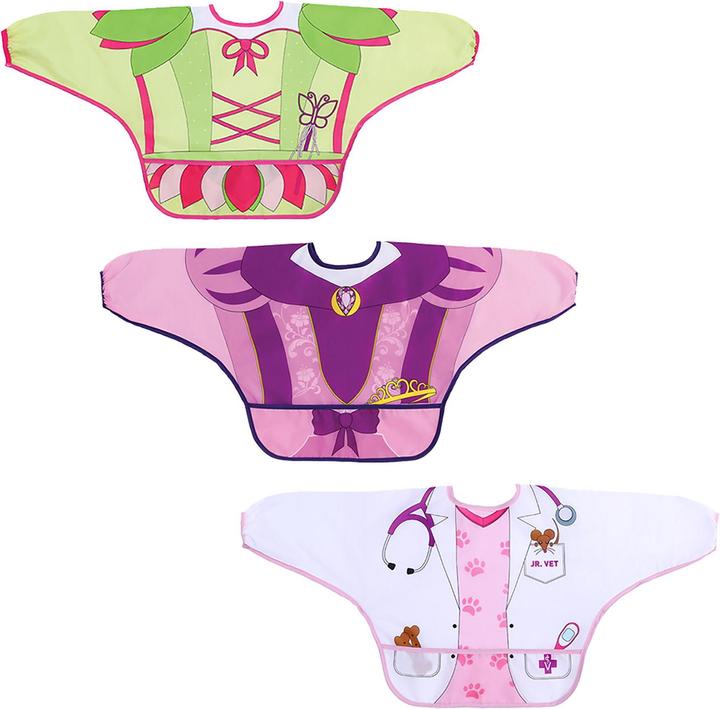 Actual product image Dreambaby Sleeve bib fairy/princess/veterinarian 3 pieces