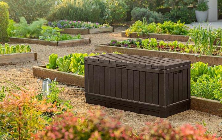 Produktbild Keter Kentwood Rectangular Storage Cabinet Braunes Holz (350 l)