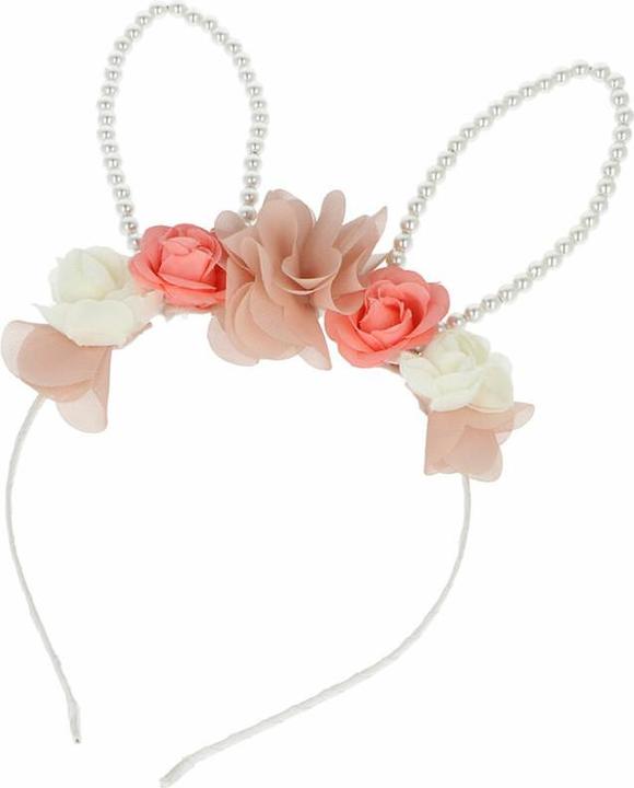 Inca Diadema Con Orejitas De Conejo y Flores 1 U