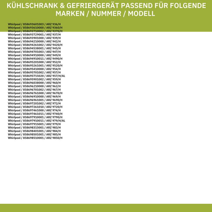 Produktbild Whirlpool Abstellfach 481241848957 Flaschenabsteller 440x95mm für Kühlschranktüre