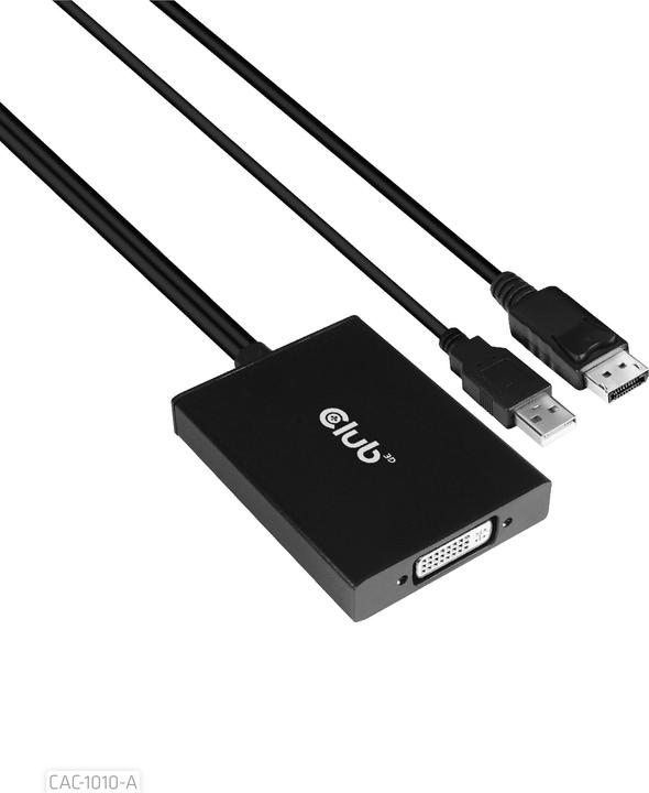 Immagine prodotto Club 3D Da DisplayPort a DVI-D Dual Link HDCP OFF (DVI, 60 cm)