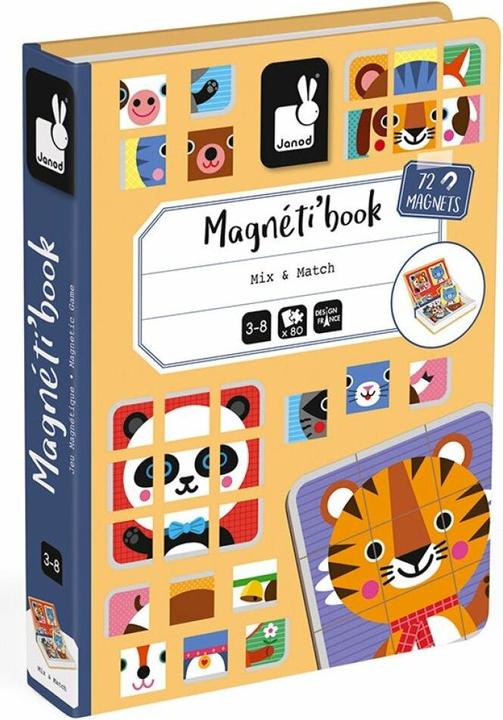 Image du produit Janod Livre aimanté Mix & Match (Allemand, Français, Italien, Anglais)