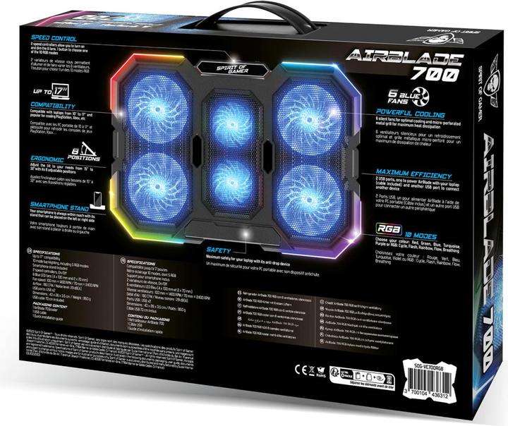 Actual product image Spirit Of Gamer Airblade 700 RGB