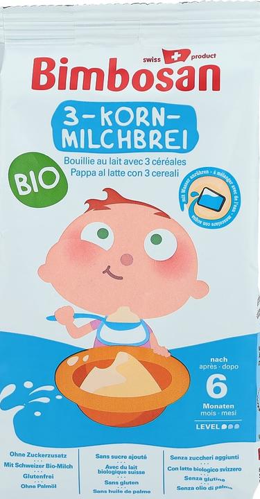 Immagine prodotto Bimbosan Porridge di latte biologico a 3 cereali (300 g)